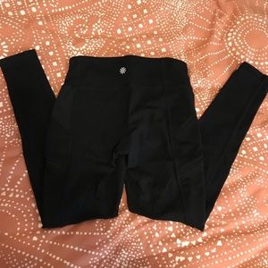 Athleta leggings with zippered pockets